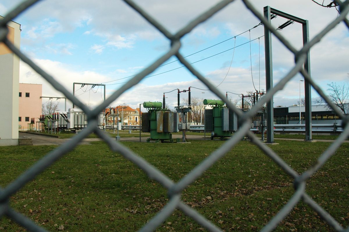 electric power transformer substation